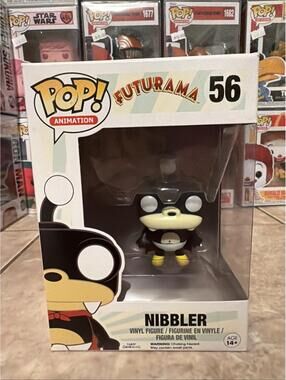 Funko Pop! Vinyl: Futurama - Nibbler #56 w/Protector